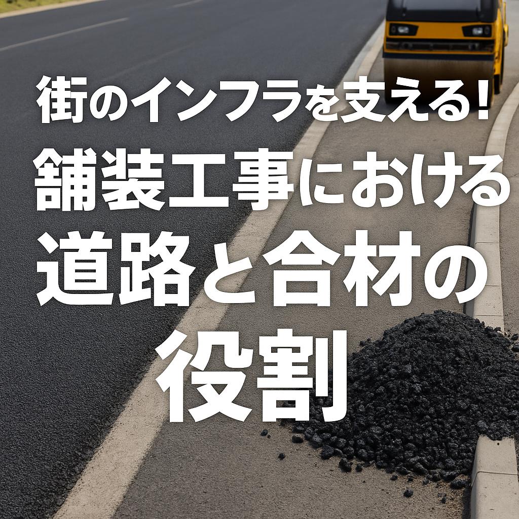 街のインフラを支える！舗装工事における道路と合材の役割