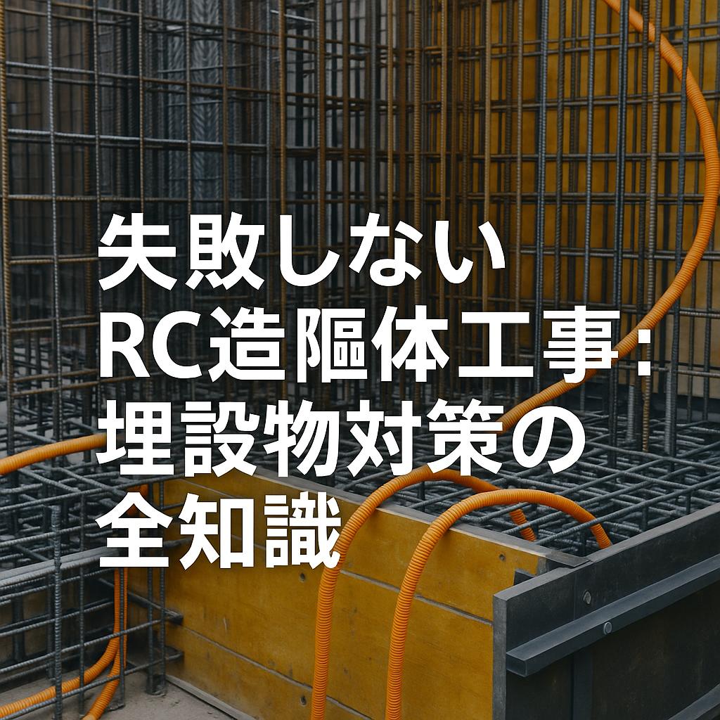 失敗しないRC造躯体工事：埋設物対策の全知識