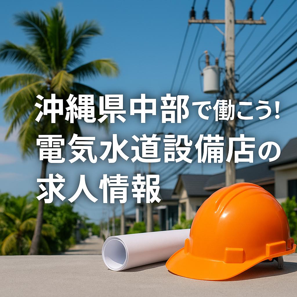 沖縄県中部で働こう！電気水道設備店の求人情報