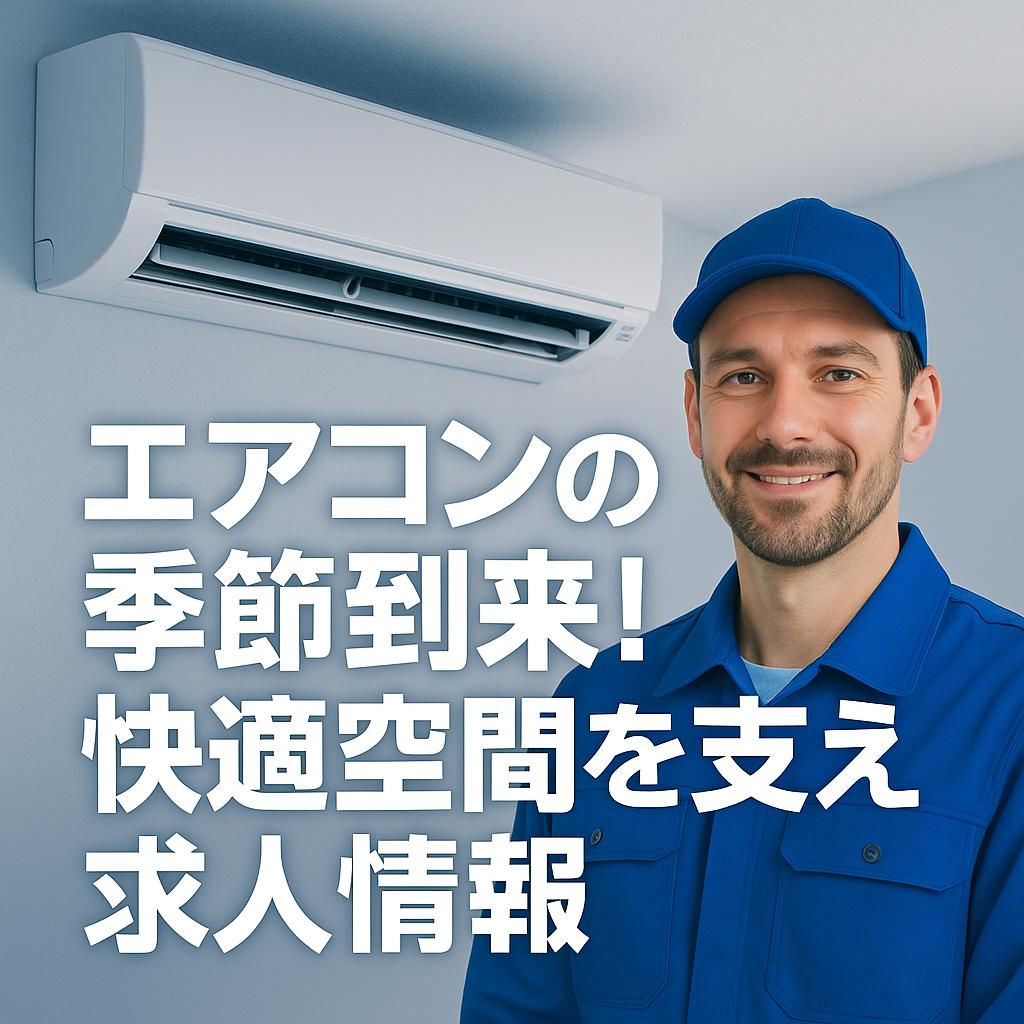 エアコンの季節到来！快適空間を支える求人情報