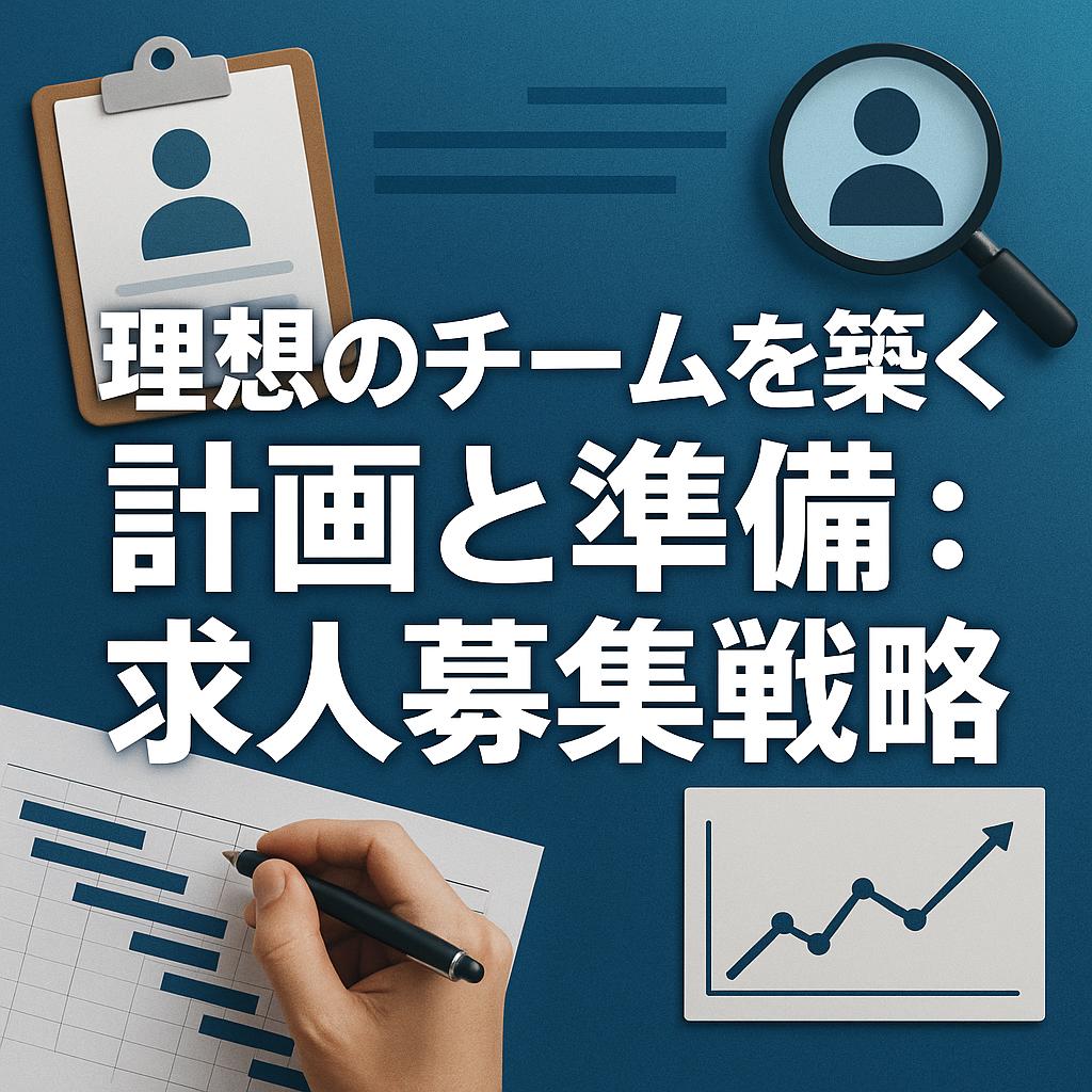 理想のチームを築く計画と準備：求人募集戦略