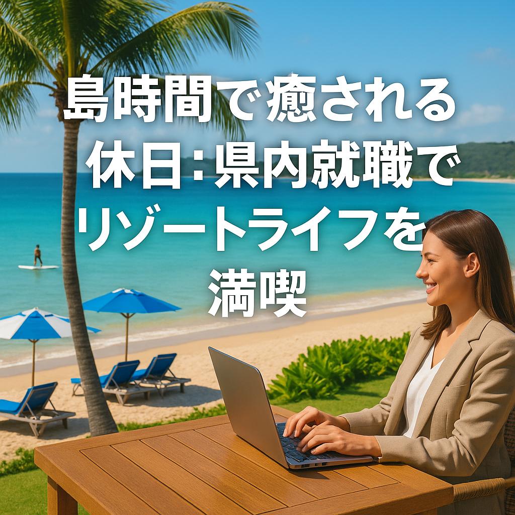 島時間で癒される休日:県内就職でリゾートライフを満喫