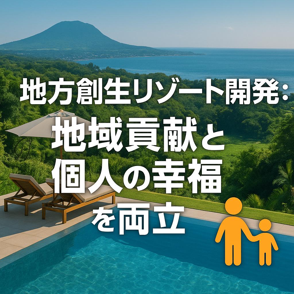 地方創生リゾート開発:地域貢献と個人の幸福を両立