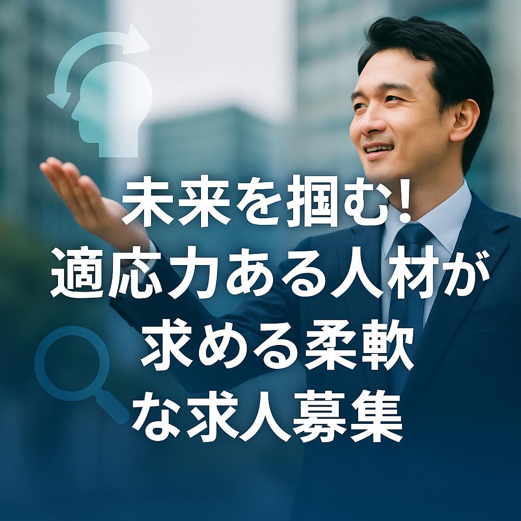 未来を掴む!適応力ある人材が求める柔軟な求人募集