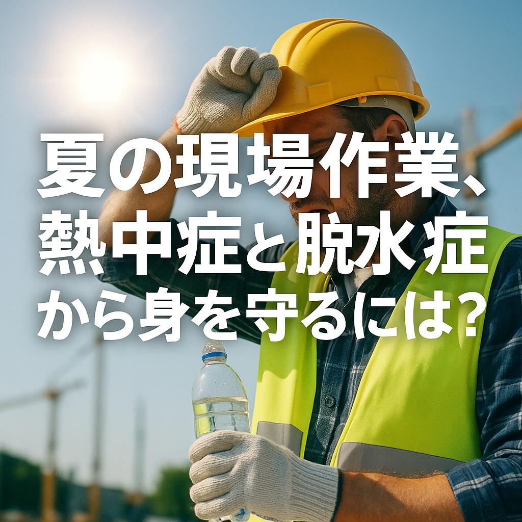 夏の現場作業、熱中症と脱水症状から身を守るには?