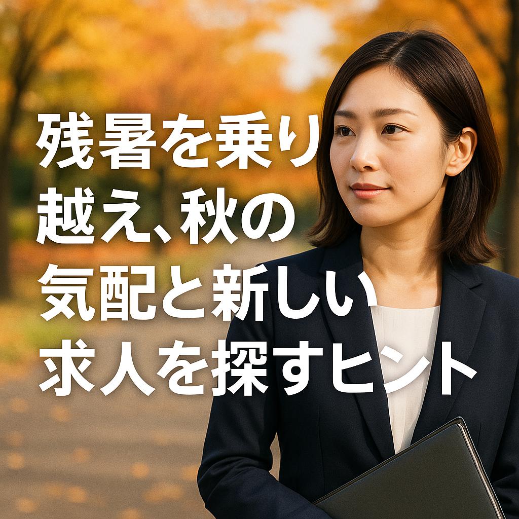 残暑を乗り越え、秋の気配と新しい求人を探すヒント