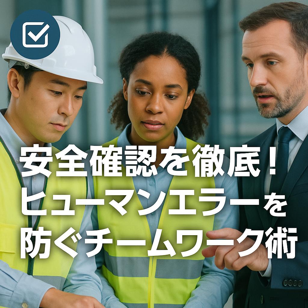 安全確認を徹底！ヒューマンエラーを防ぐチームワーク術