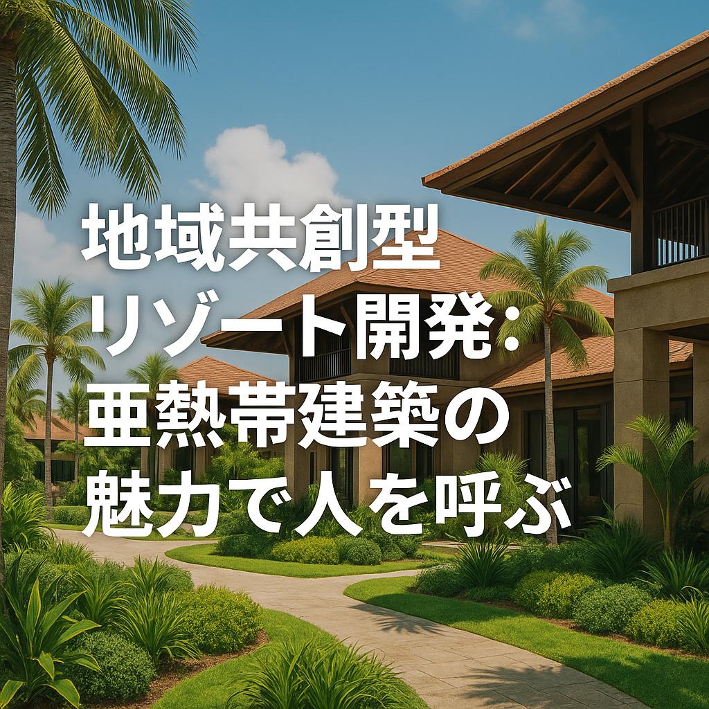 地域共創型リゾート開発：亜熱帯建築の魅力で人を呼ぶ