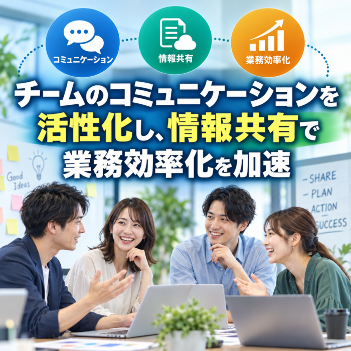 チームのコミュニケーションを活性化し、情報共有で業務効率化を加速