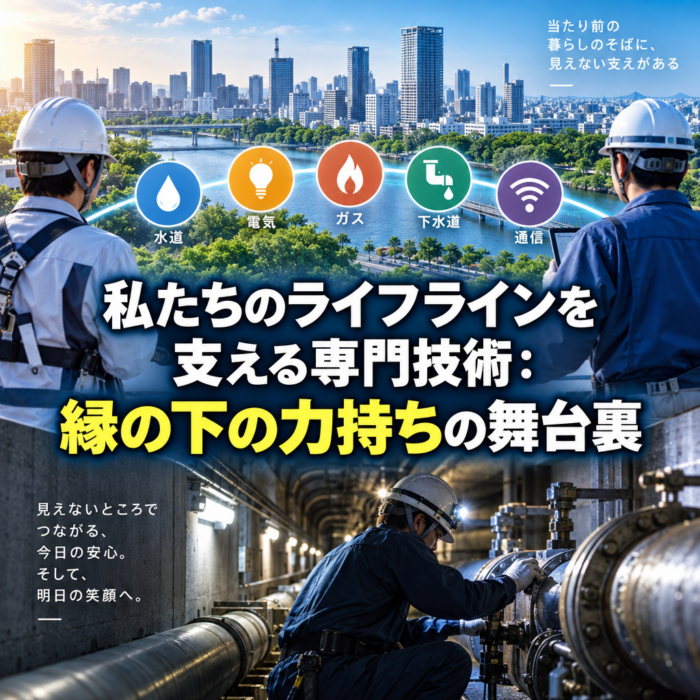 私たちのライフラインを支える専門技術：縁の下の力持ちの舞台裏